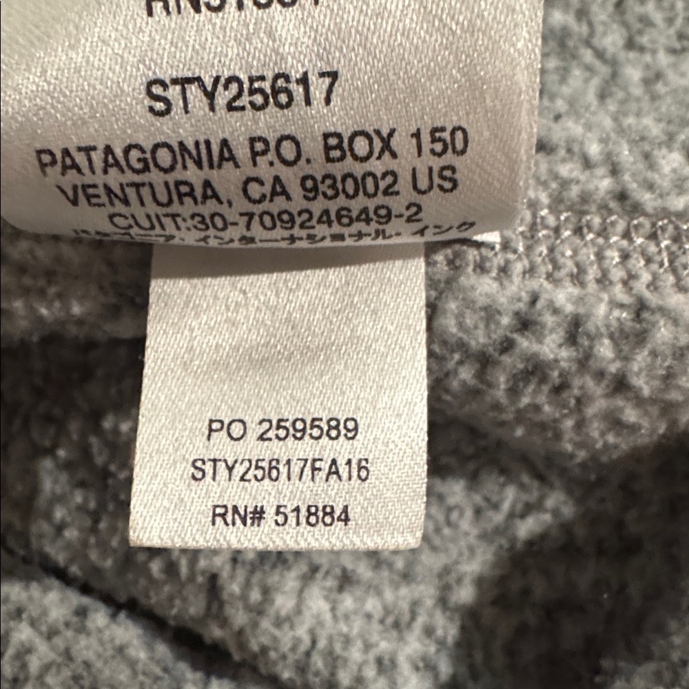 Patagonia Half Zip Better Sweater Heather Gray Fleece Jacket - Picture 8 of 8